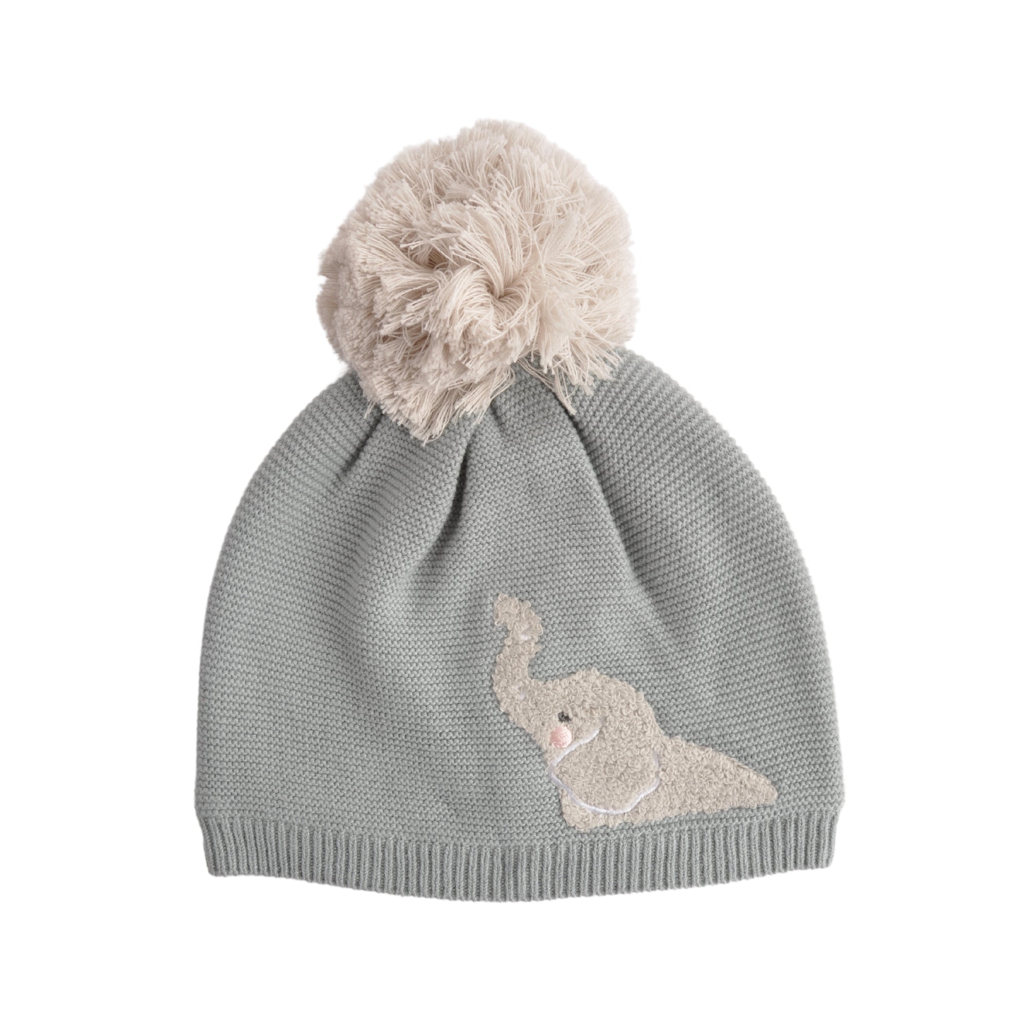 Baby Knitted Beanie - Elephant Newborn+